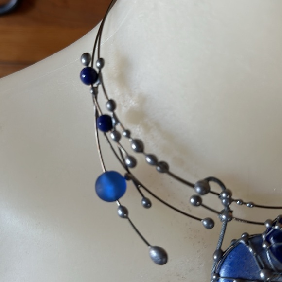 Venetian glass handcrafted one of a kind cuff necklace - beautiful! - Picture 3 of 4